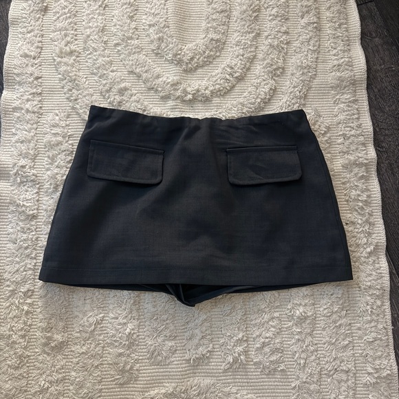Grey micro mini skort - Picture 2 of 3